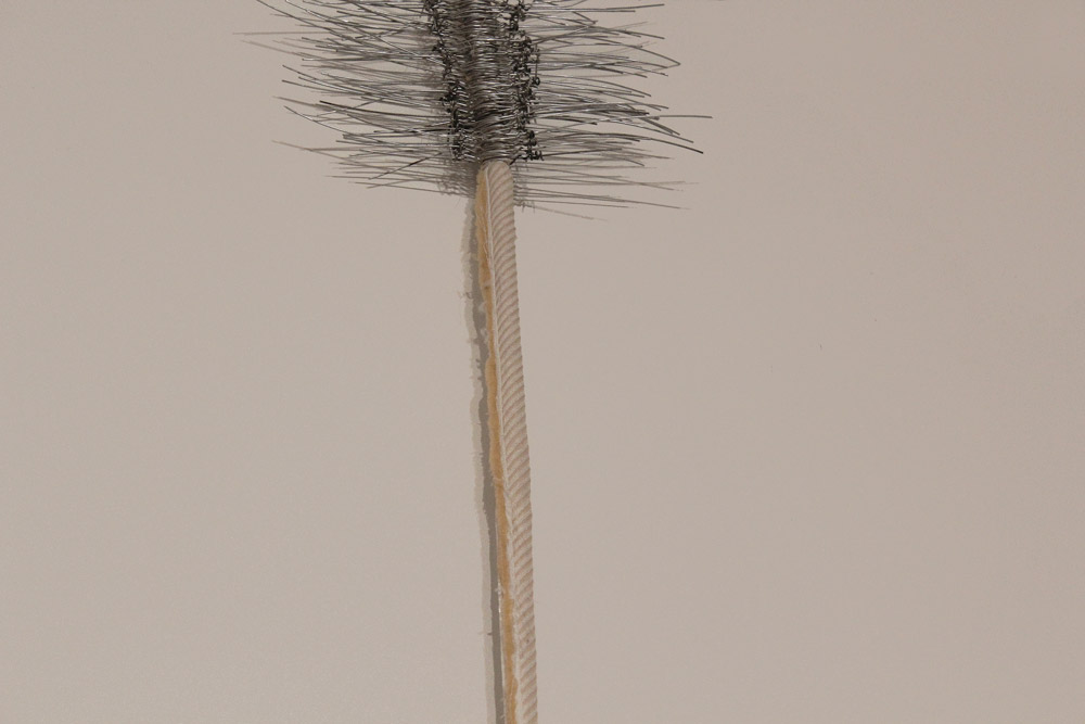Sara Al Haddad, if i had it all, 2013, mattress outline and wire, variable dimensions. SOLO: i know, i knew, at DUCTAC, Dubai
